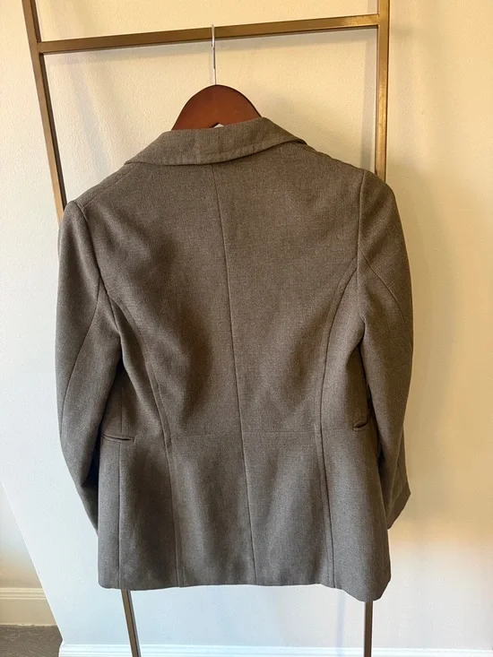 Women's Brown Tailored Blazer Jacket - Picture 4 of 4